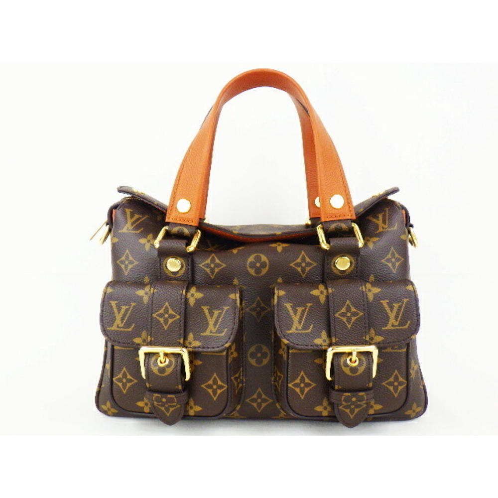 Louis Vuitton Camel Manhattan Monogram Shoulder Canvas Bag - Picture 2 of 5